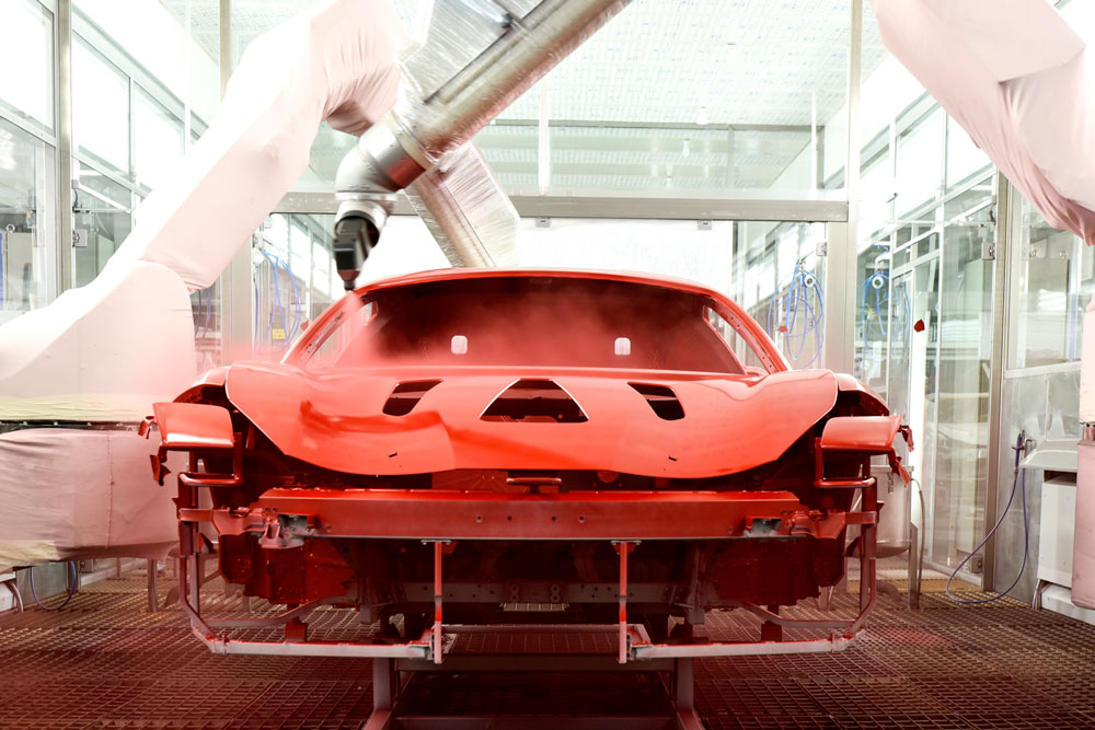 Ferrari Introduces its New Low Temperature Painting System