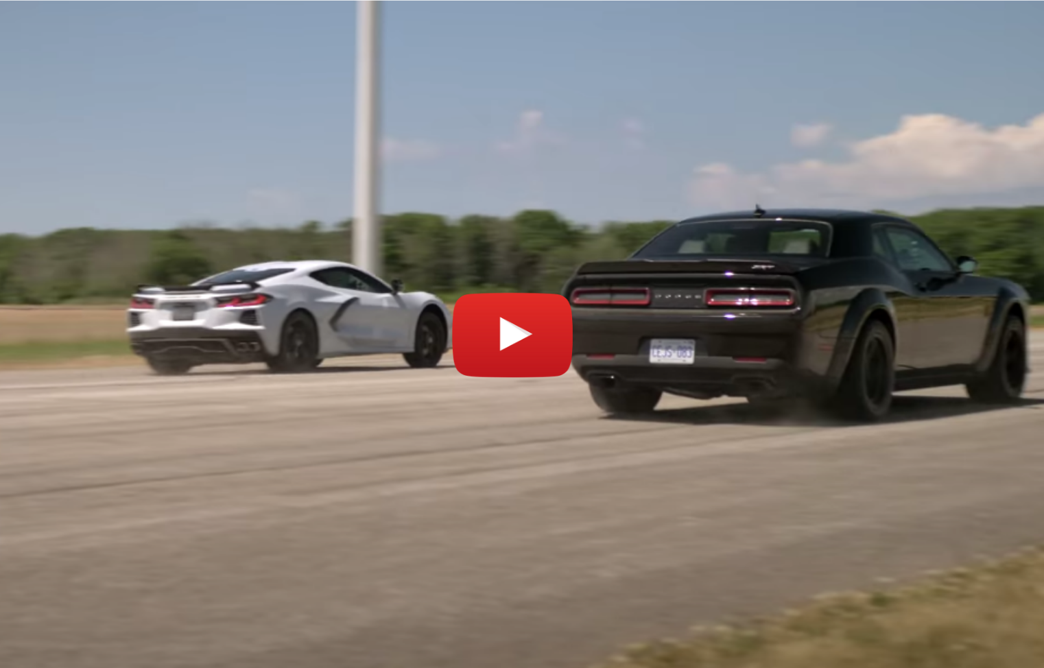 Corvette Vs Dodge Demon Drag Race .. Unexpected result!